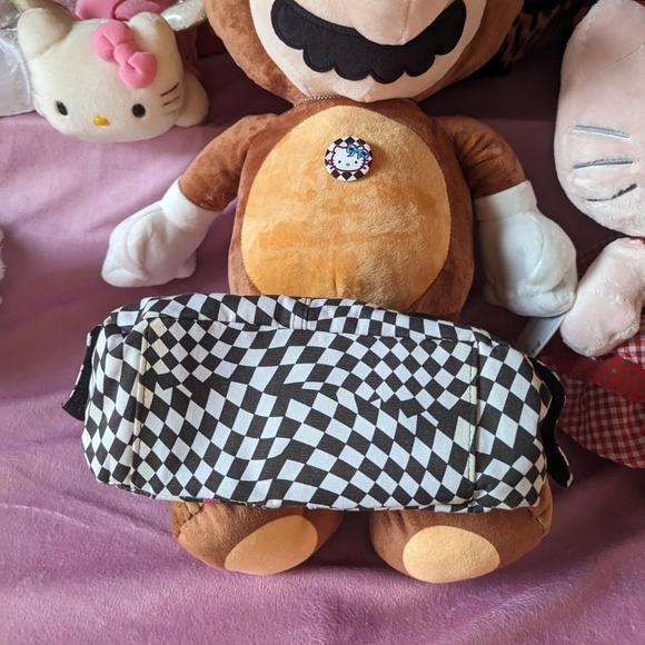 hello kitty x loungefly purse Blue, yellow, pink, black white checkered - Picture 8 of 8